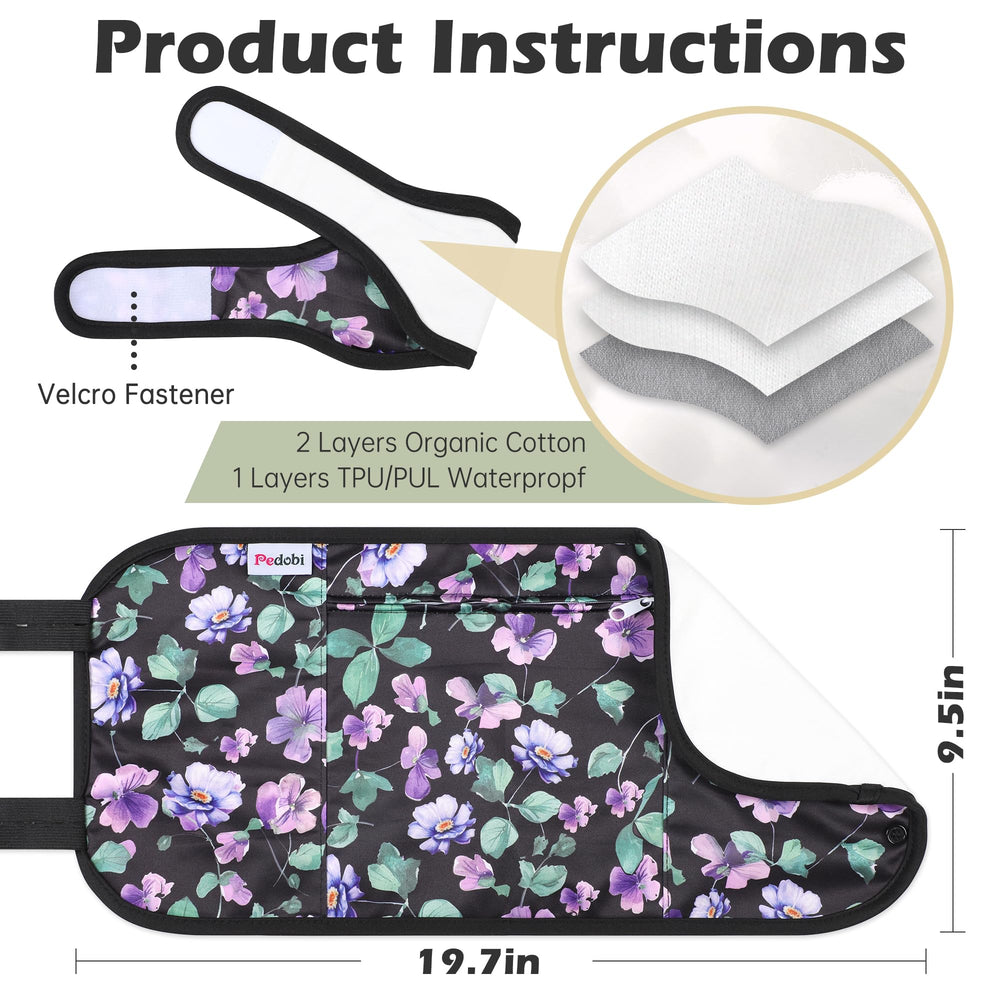 Pedobi castor oil pack outer TPU layer close-up shows leak protection for mess-free wear