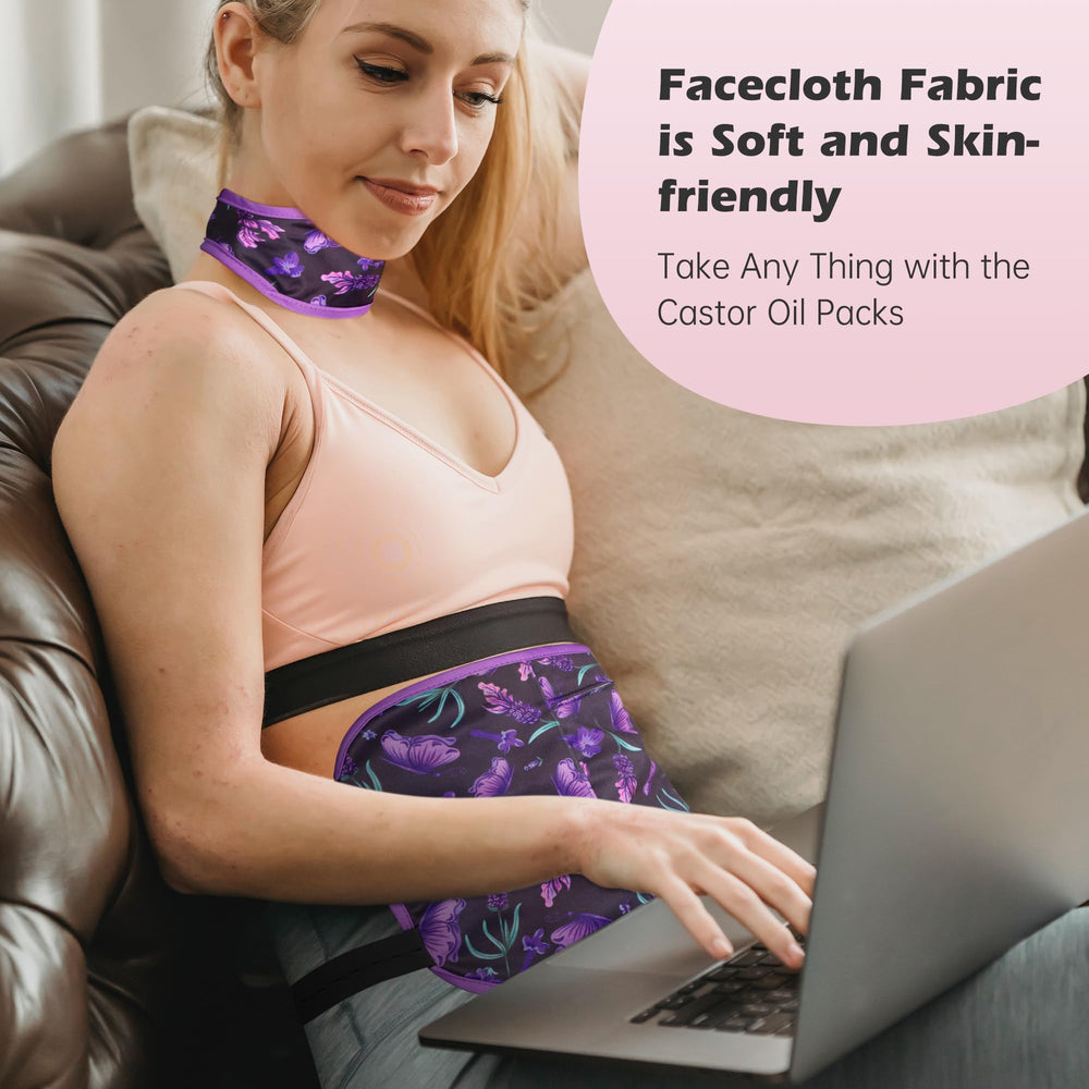 Pedobi castor oil pack wrap is washable and reusable for easy care.