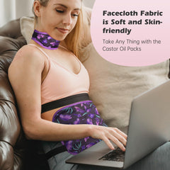 Pedobi castor oil pack wrap is washable and reusable for easy care.