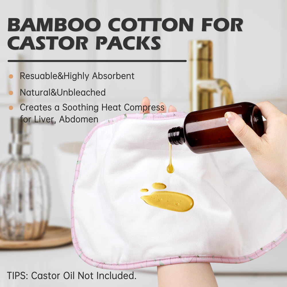 Pedobi castor oil pack for routine comfort around liver and thyroid areas