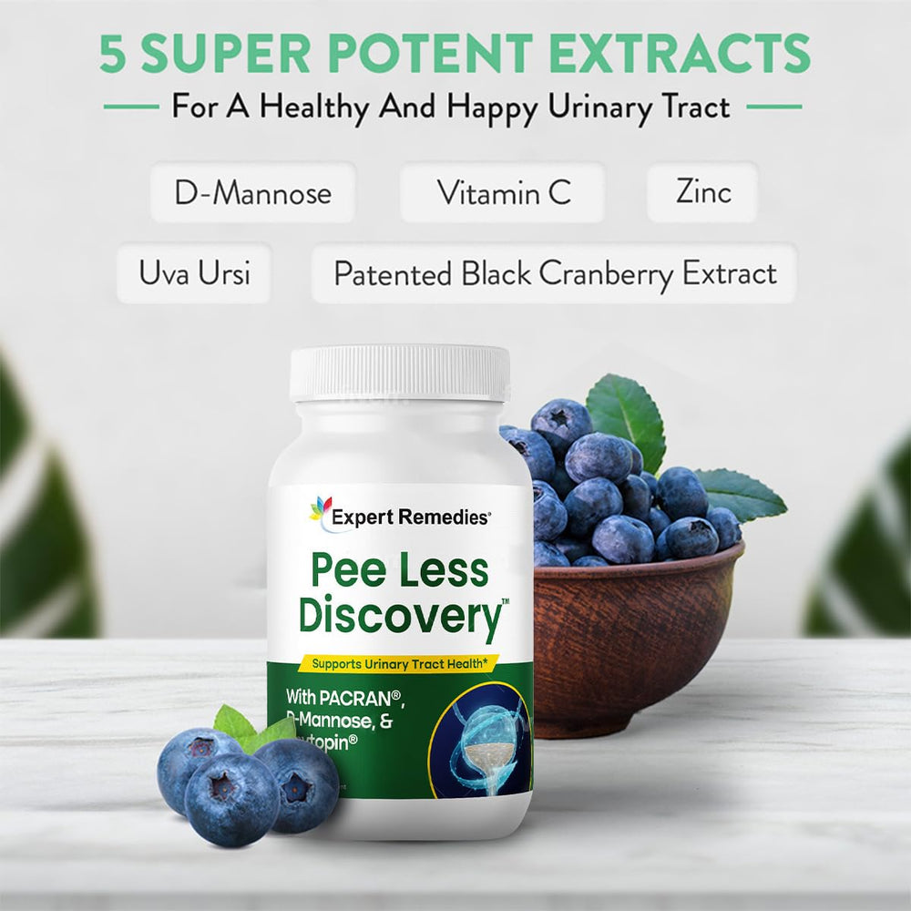 D-Mannose capsules and supporting ingredients for Pee Less Discovery