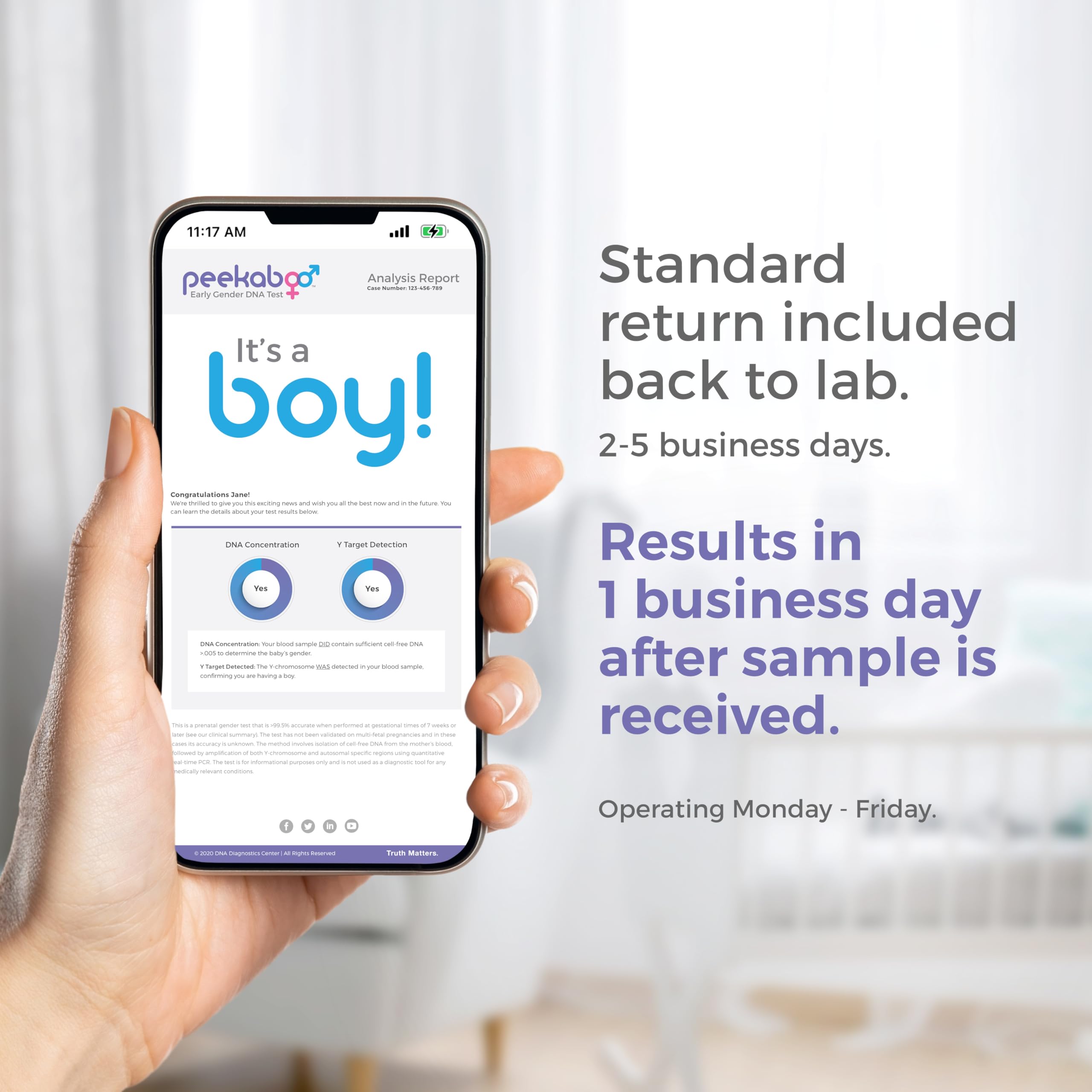 Peekaboo laboratory technology and quality control
