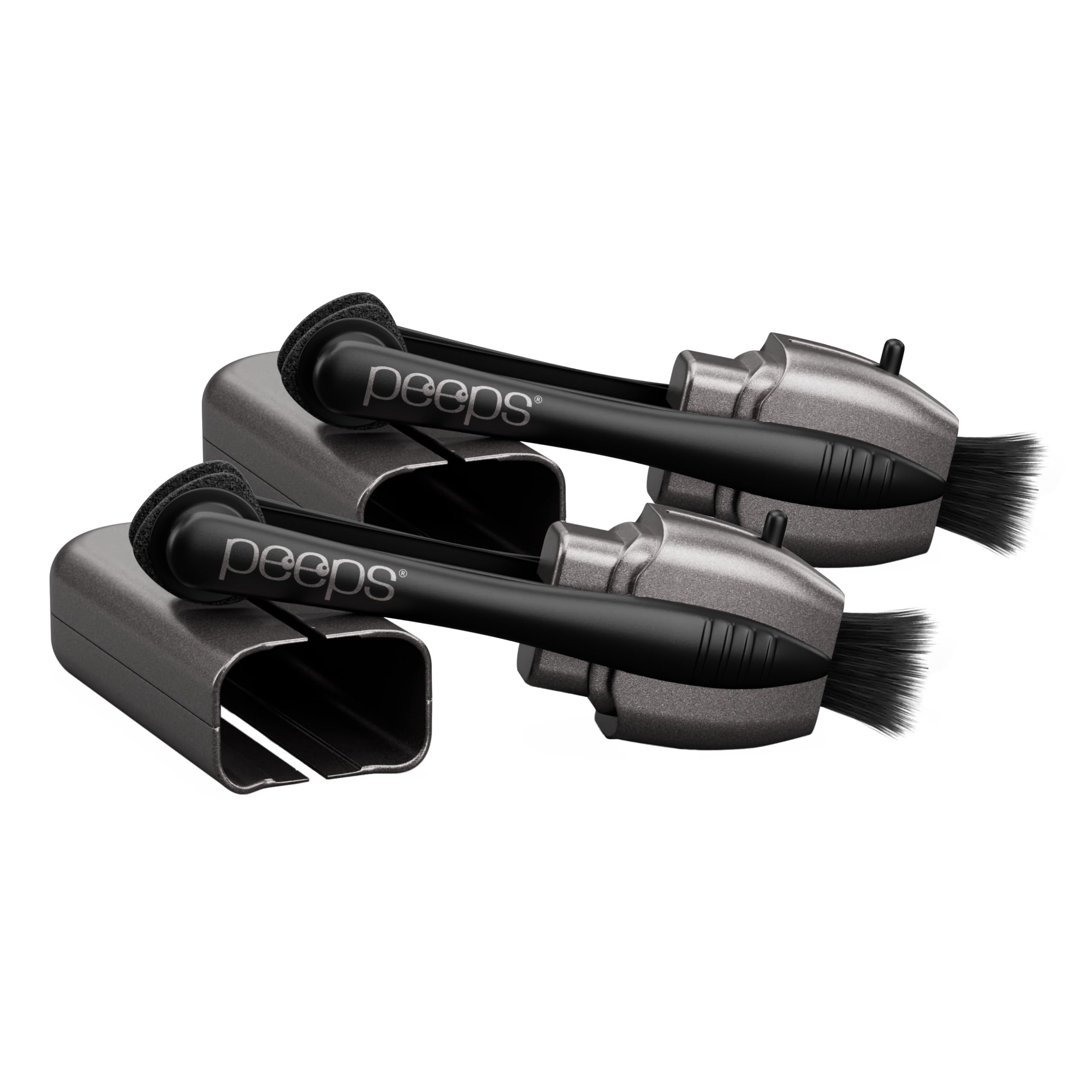Peeps eyeglass cleaner silver 2-pack front view