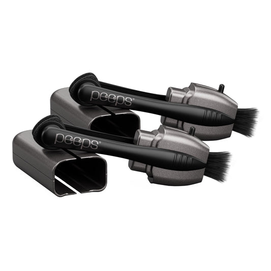 Peeps eyeglass cleaner silver 2-pack front view