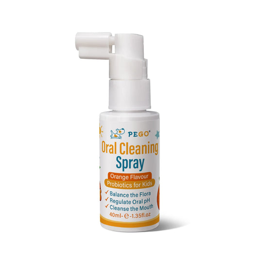 PEGO Kids Oral Spray bottle front view