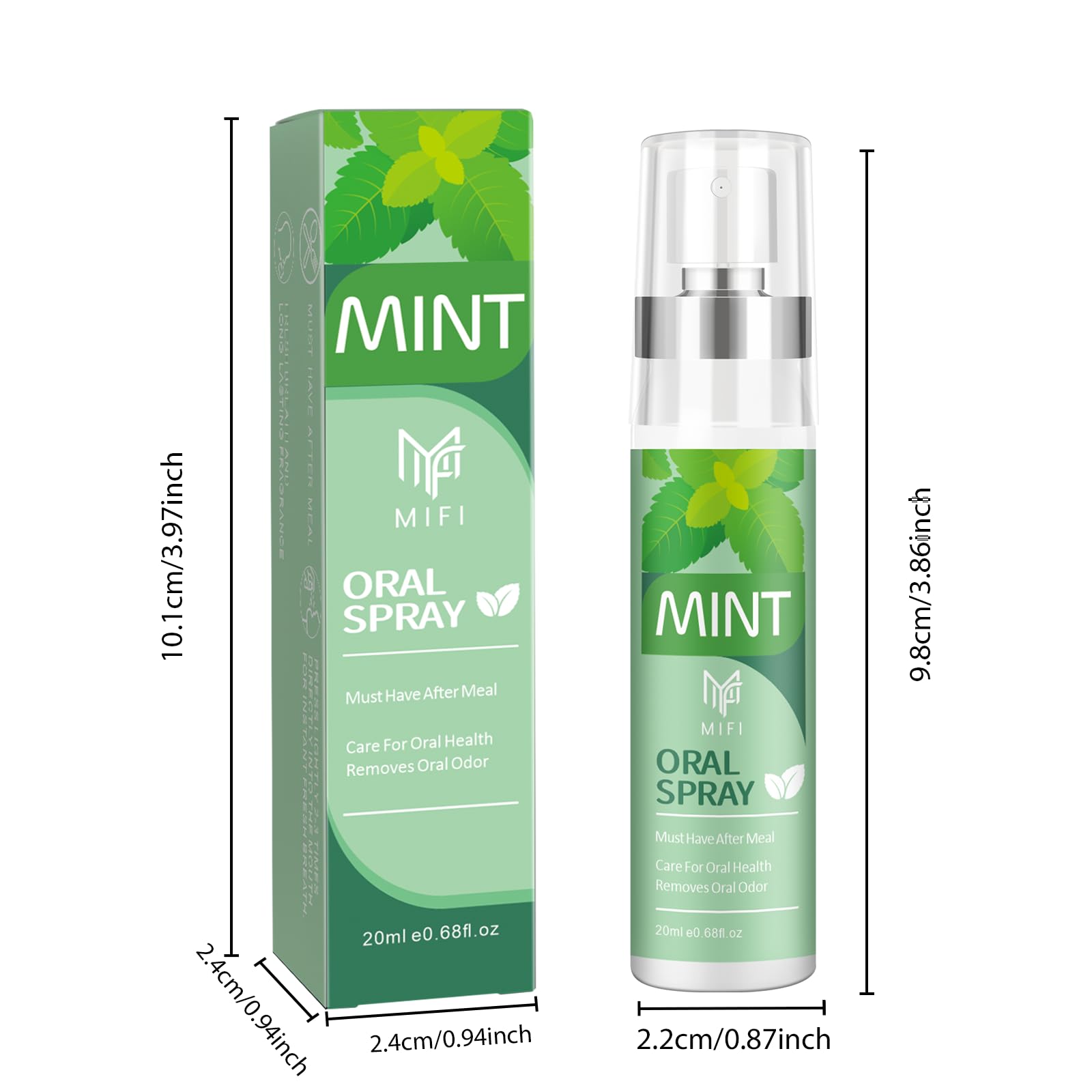 Portable pocket-sized PEGO oral spray