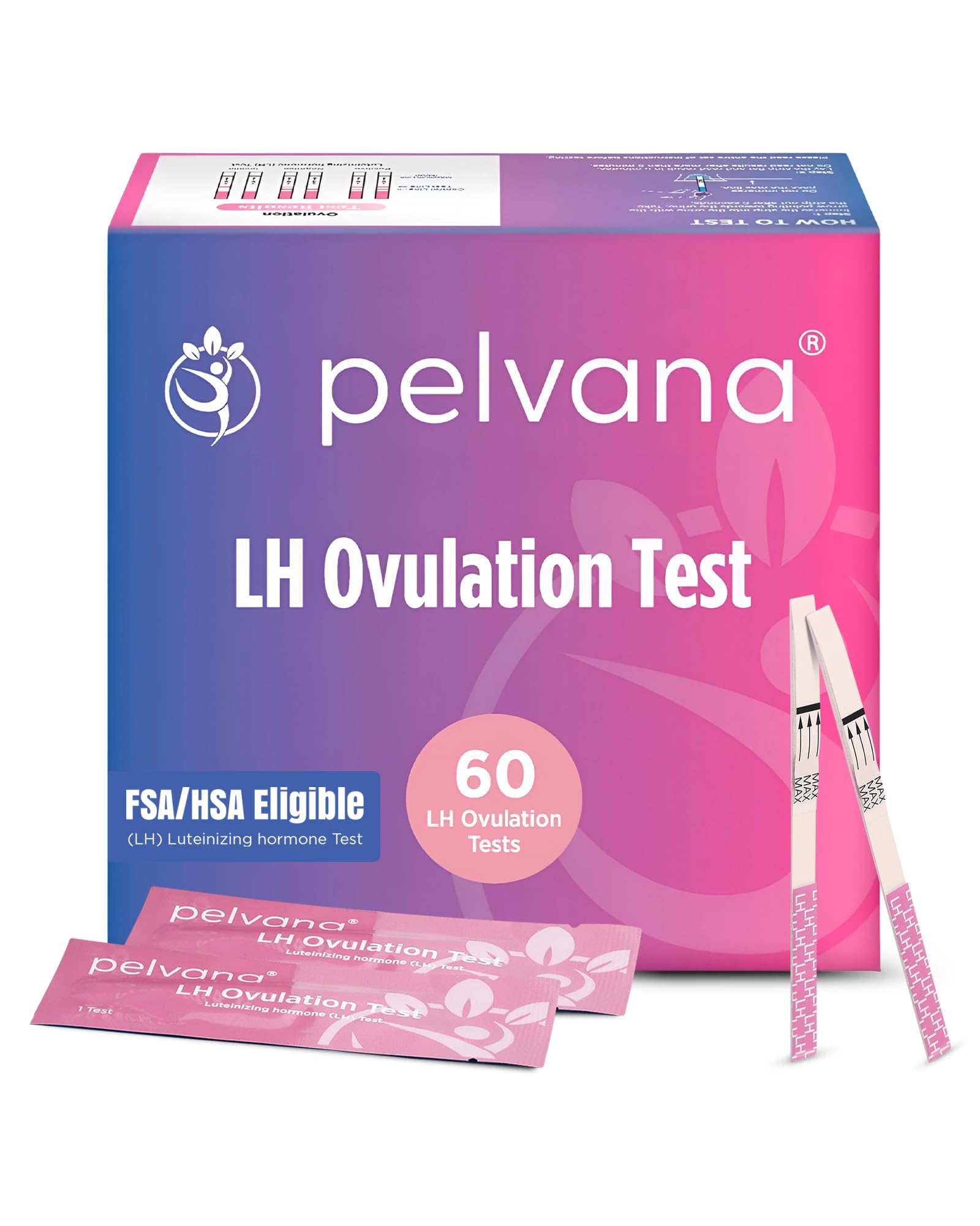 Pelvana 60 LH Ovulation Test Kit — 60 strip value pack