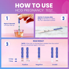 Submerging Pelvana test strip in urine