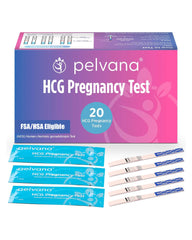 Pelvana HCG pregnancy test strips bulk 20-count package