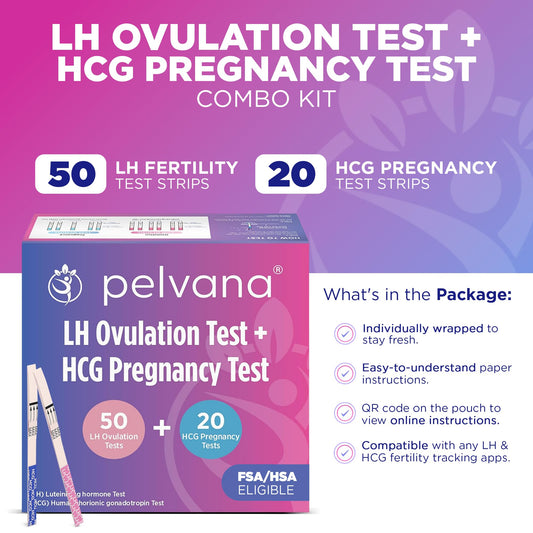 Pelvana LH Ovulation Test Strips, 50-count