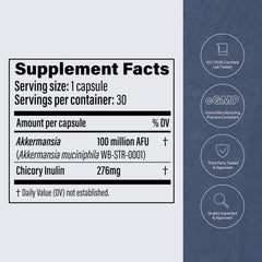 Pendulum Akkermansia capsules taken with water during morning routine