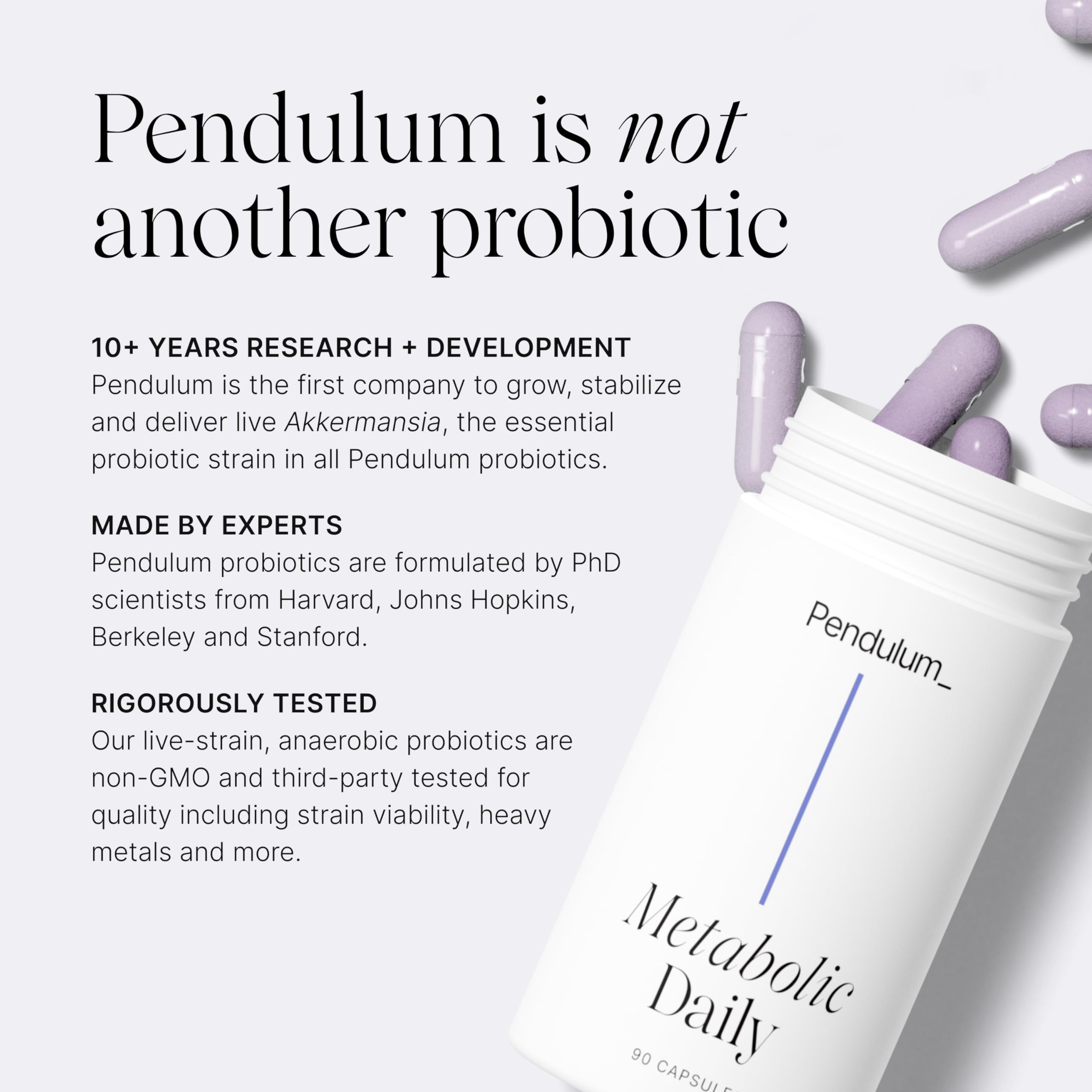 Pendulum Metabolic Daily bottle back with label