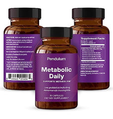 Close-up of Pendulum Metabolic Daily label with ingredients