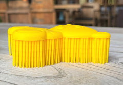 Penepico bear-yellow silicone loofah for daily shower exfoliation