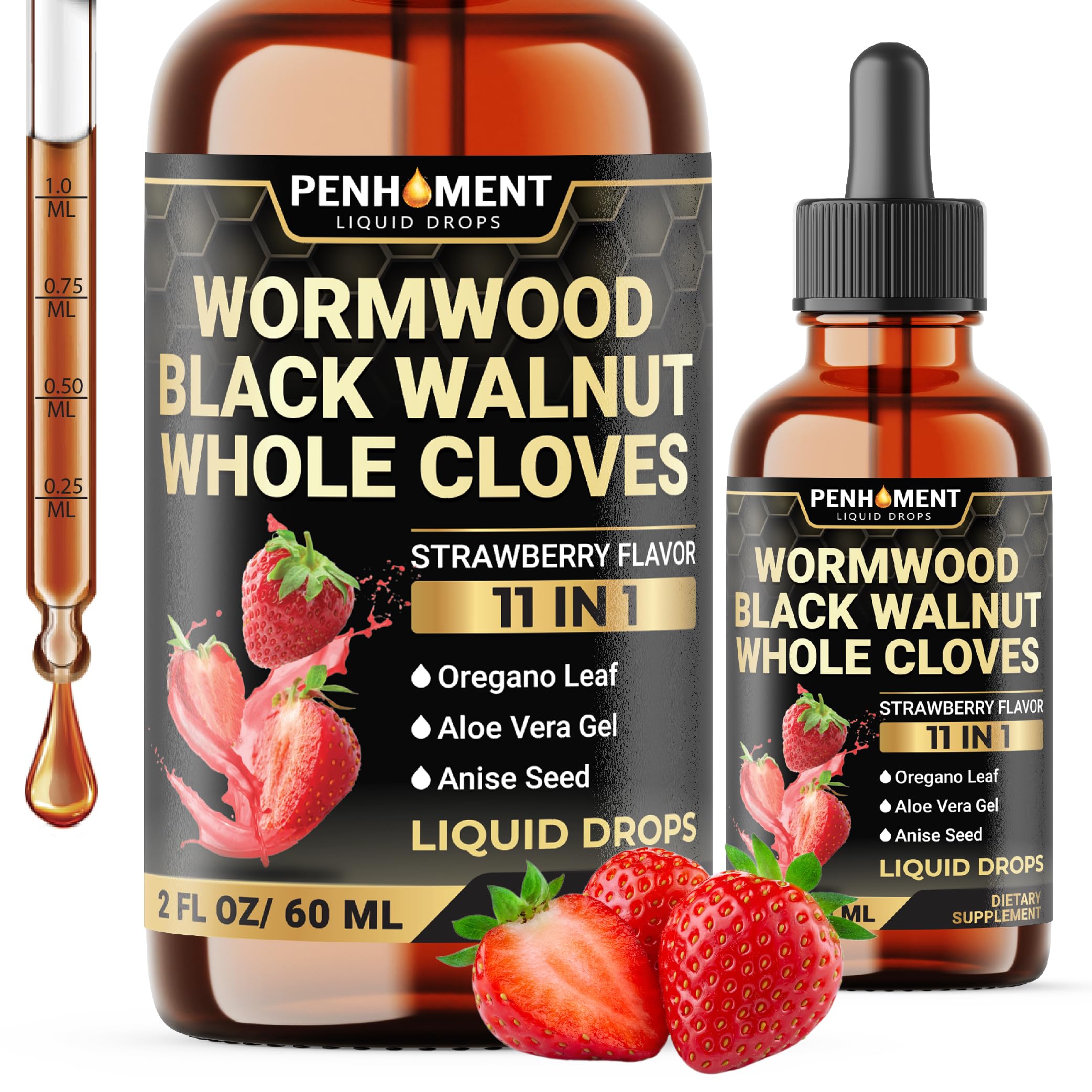 Penhoment 11in1 Wormwood Drops bottle front view