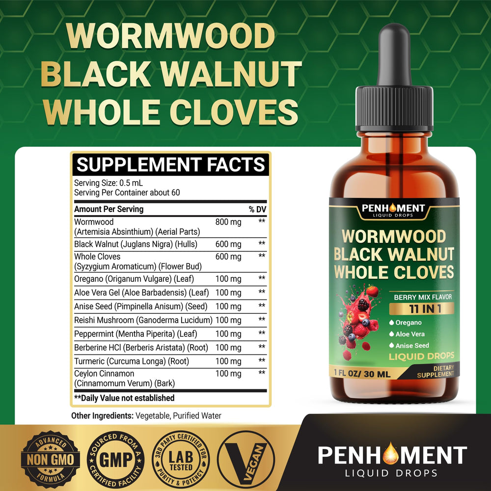 Dropper of Penhoment Berry Mix Wormwood Tincture