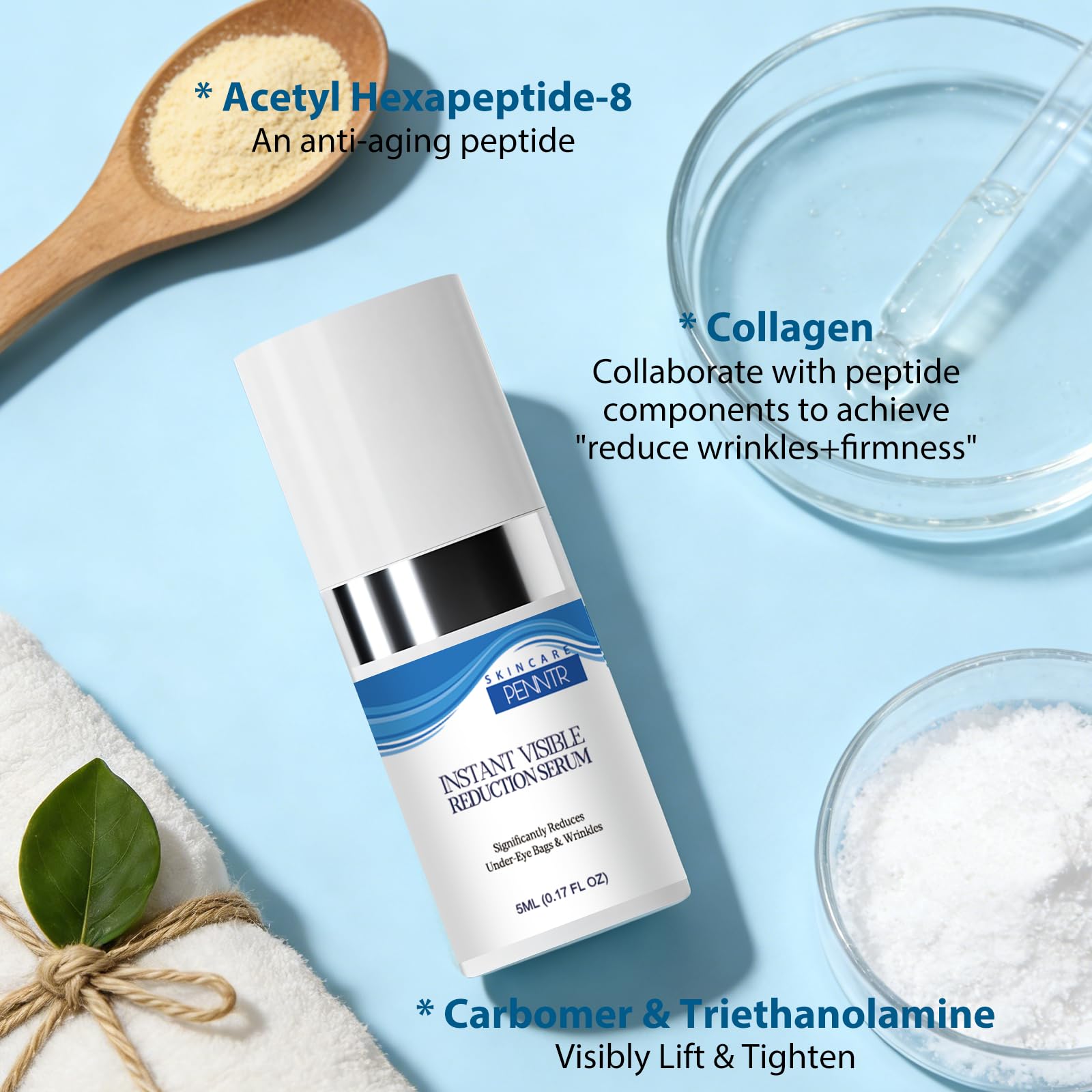 PENNTR serum wears transparent with no residue.
