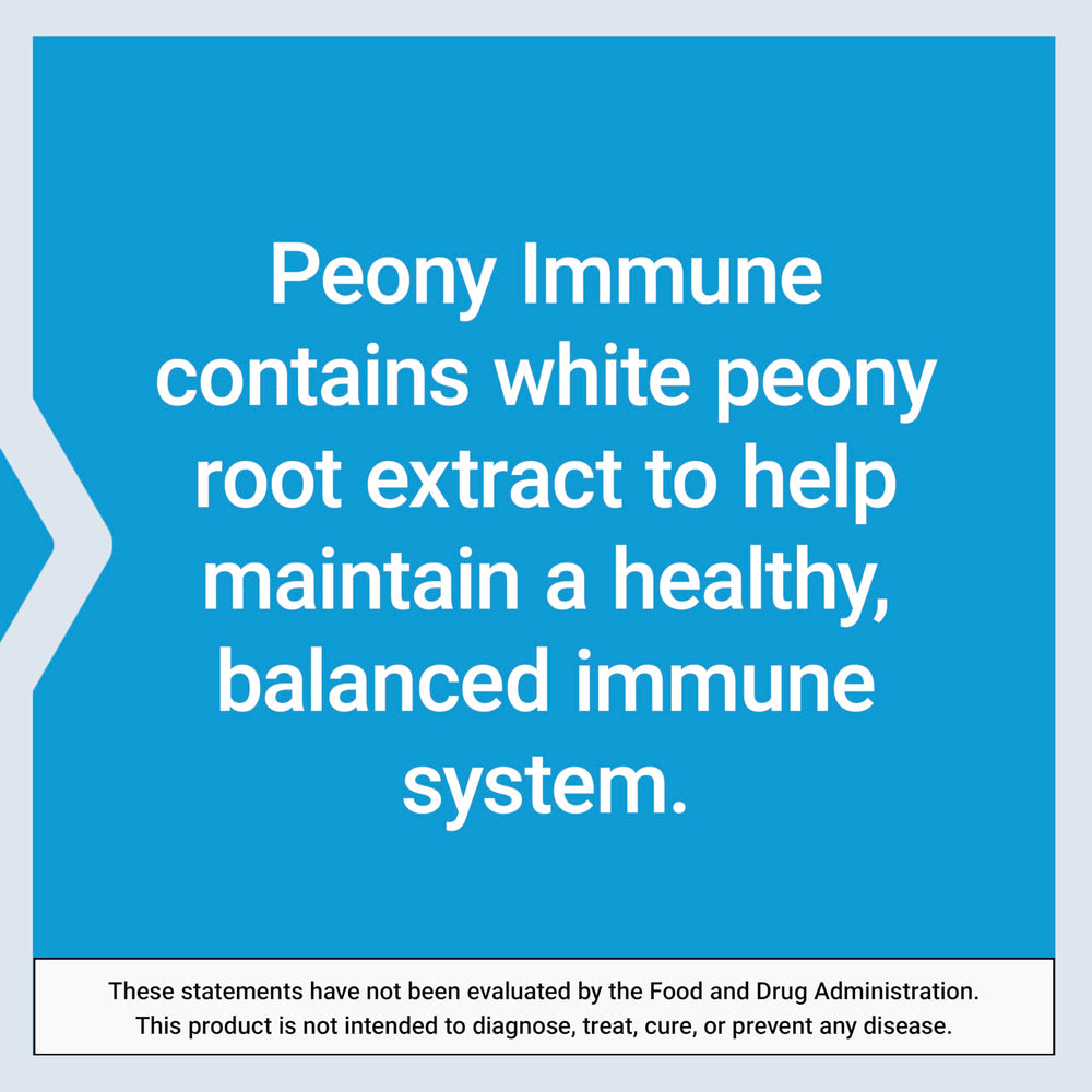 Gluten-free certification for Peony Immune