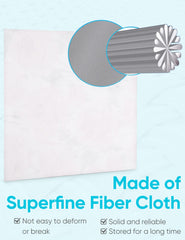 Phone screen cleaned with soft microfiber cleaning cloth