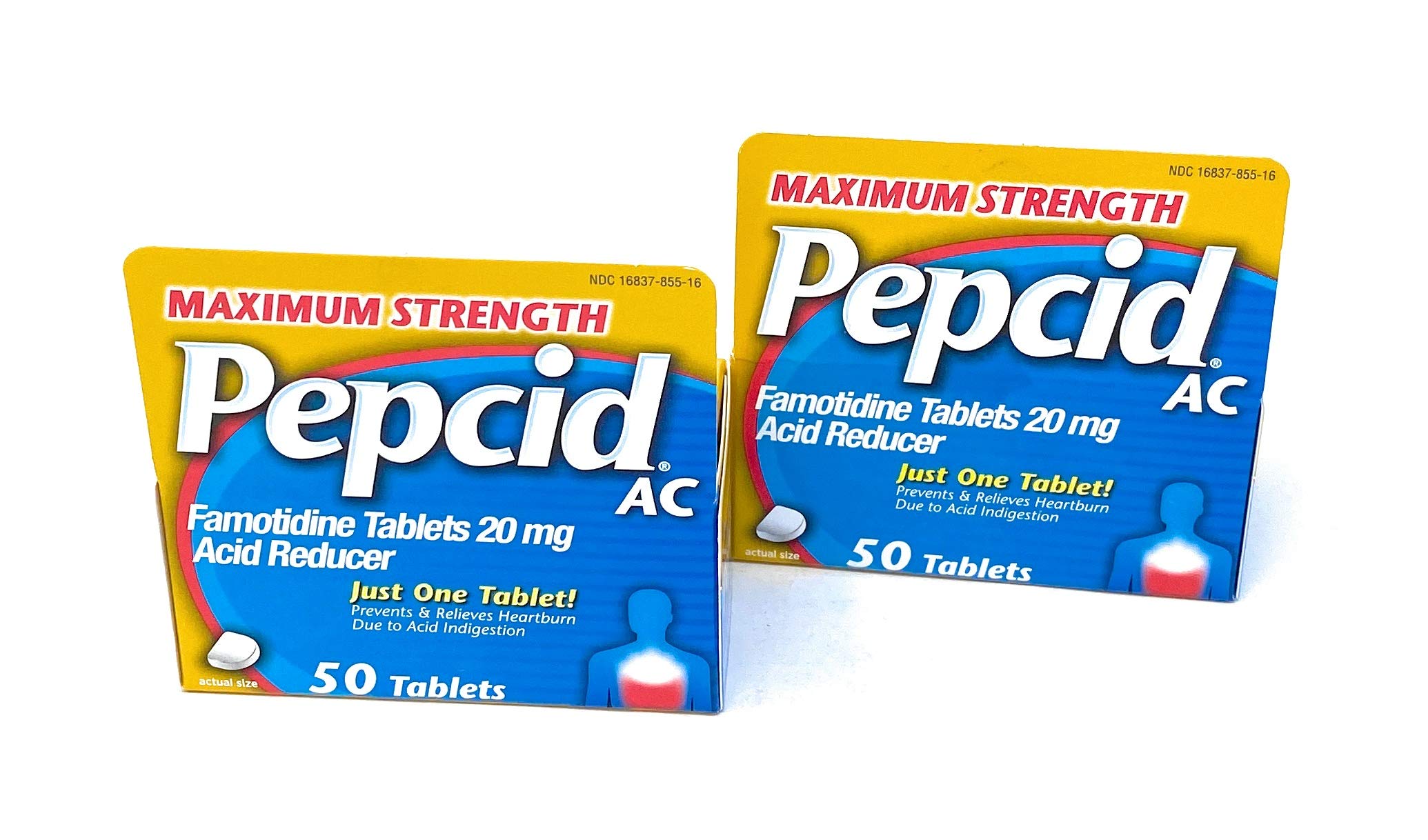 Pepcid AC 125-tablet box with label emphasizing convenience