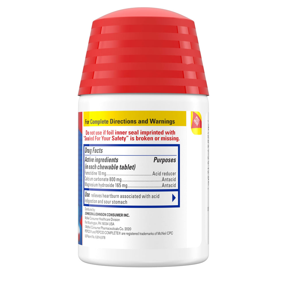 Pepcid Complete Berry flavor profile highlights tasty option for heartburn relief.