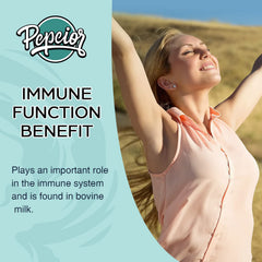 Graphic showing immune support and iron absorption benefits