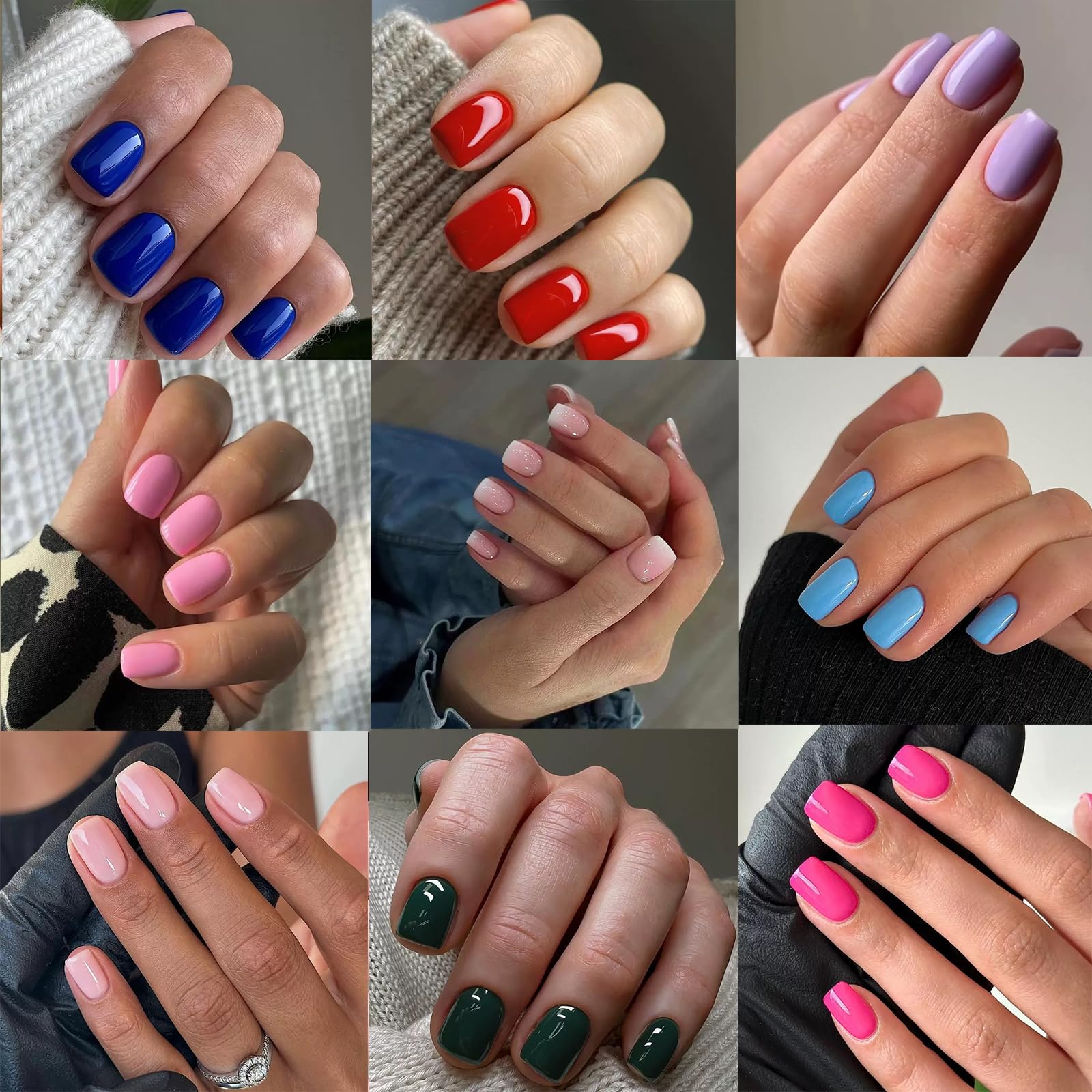 PEPFTG 24-Color Nail Kit Swatch displaying variety for personalized styling