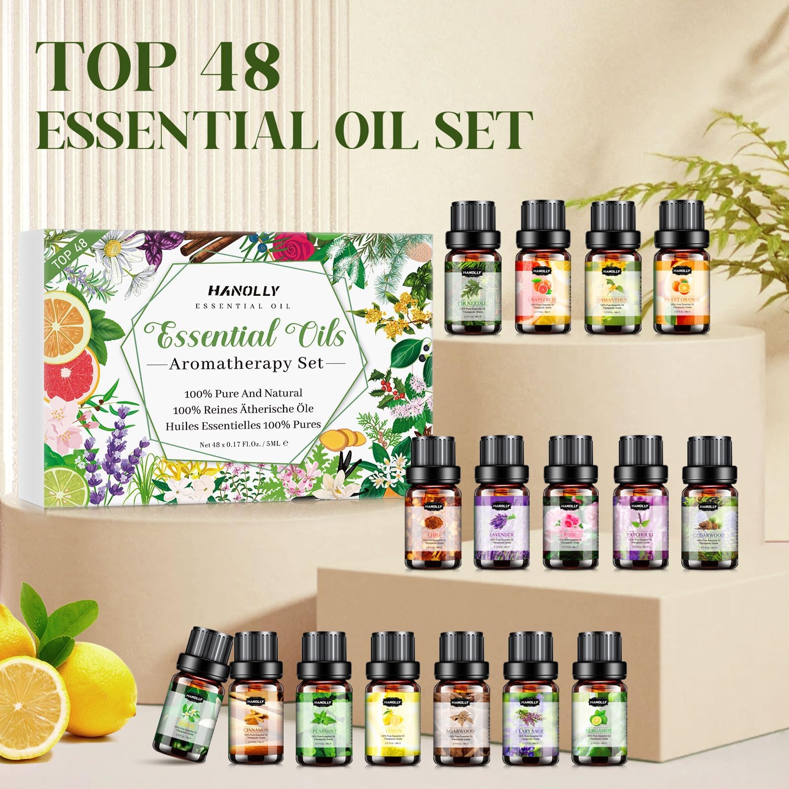 Peppermint essential oil 5ml bottle