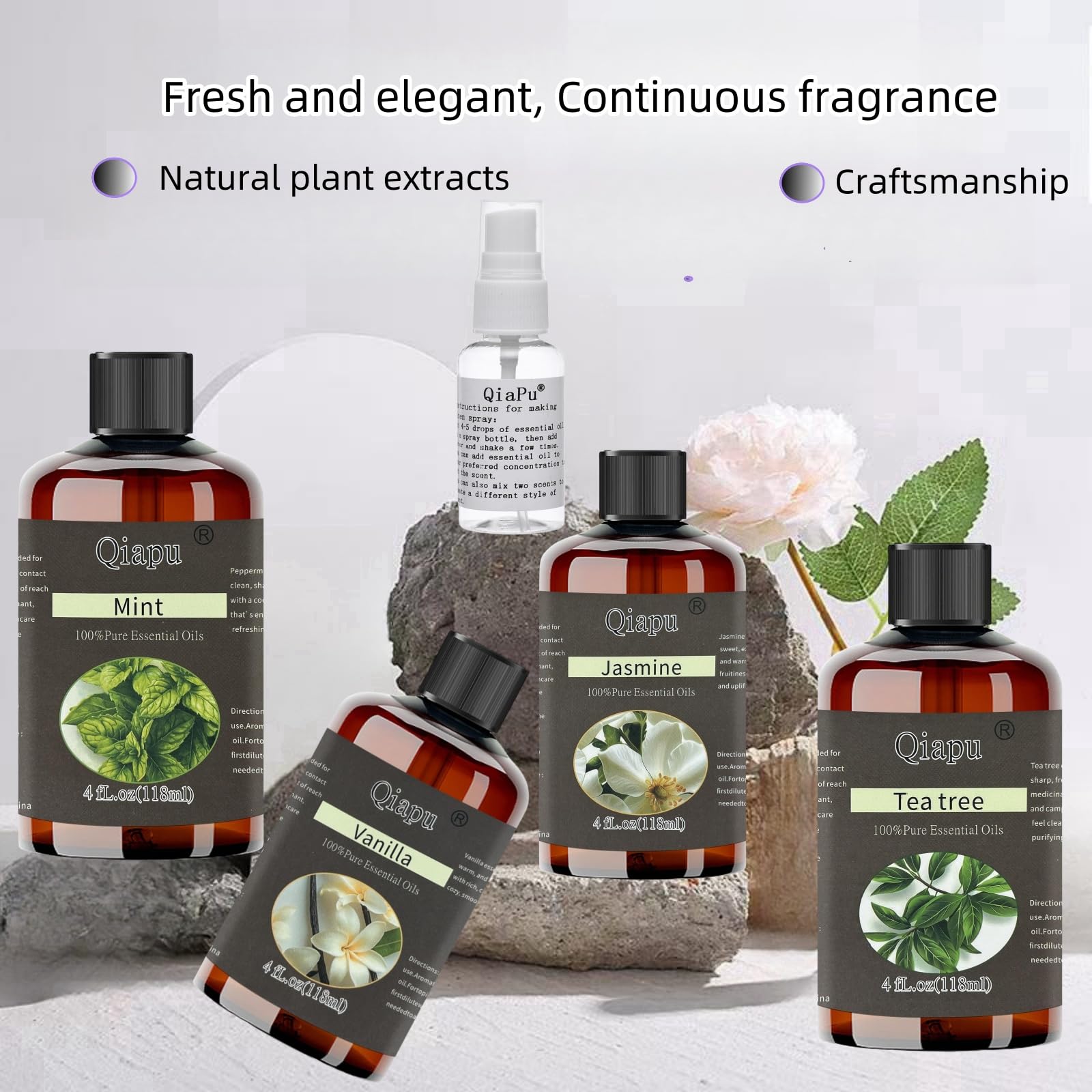 Peppermint, bergamot, lavender oil blend