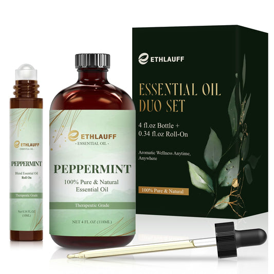 4 oz peppermint essential oil bottle