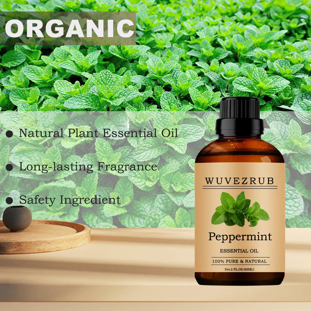 DIY fragrance making with peppermint oil drops