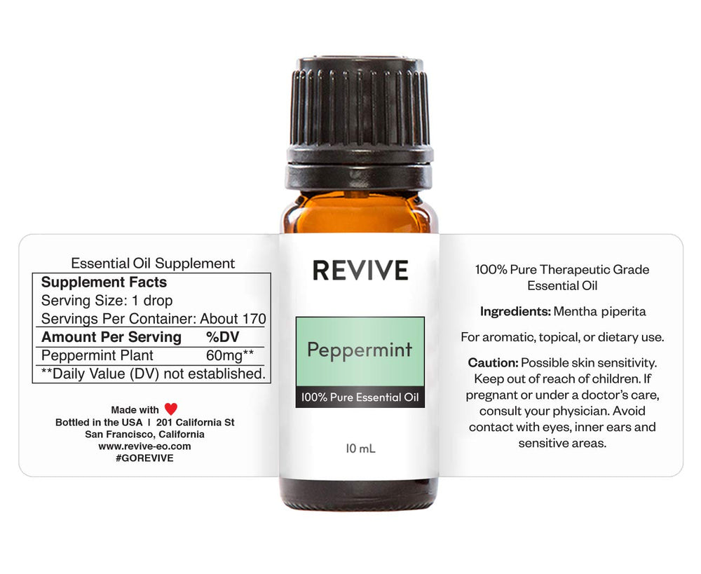 Peppermint essential oil for diffuser and aromatherapy