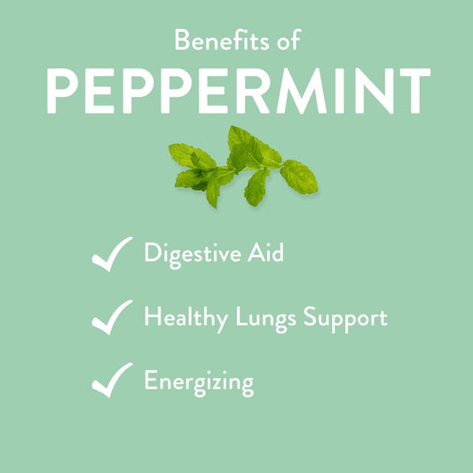 Peppermint essential oil being used in a diffuser