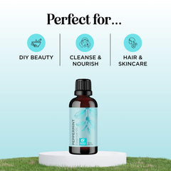 Peppermint essential oil being used in a diffuser