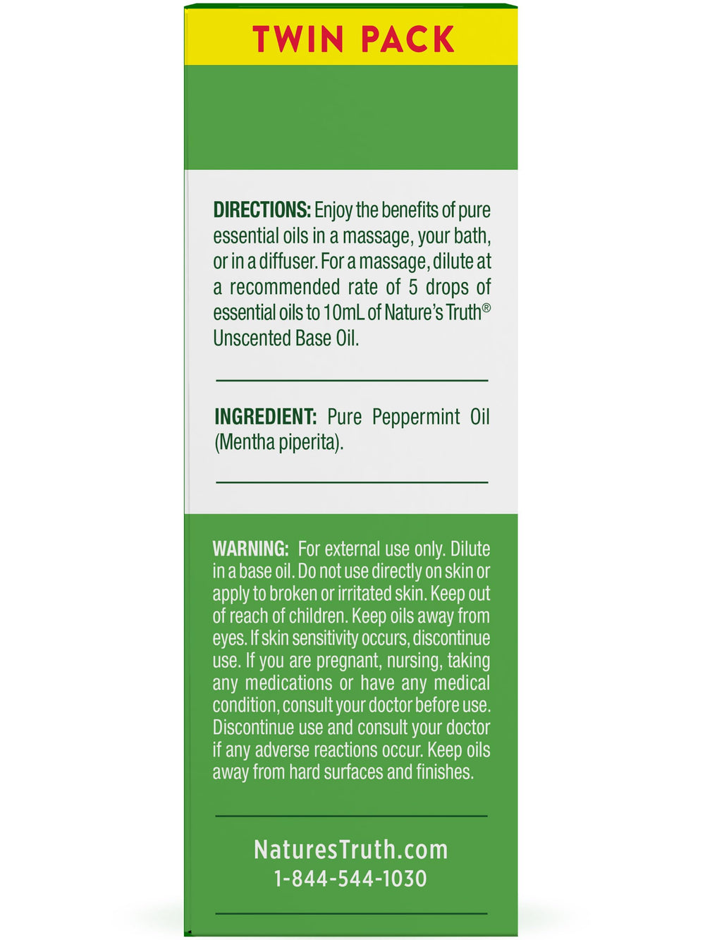 Lab-tested purity badge for peppermint essential oil