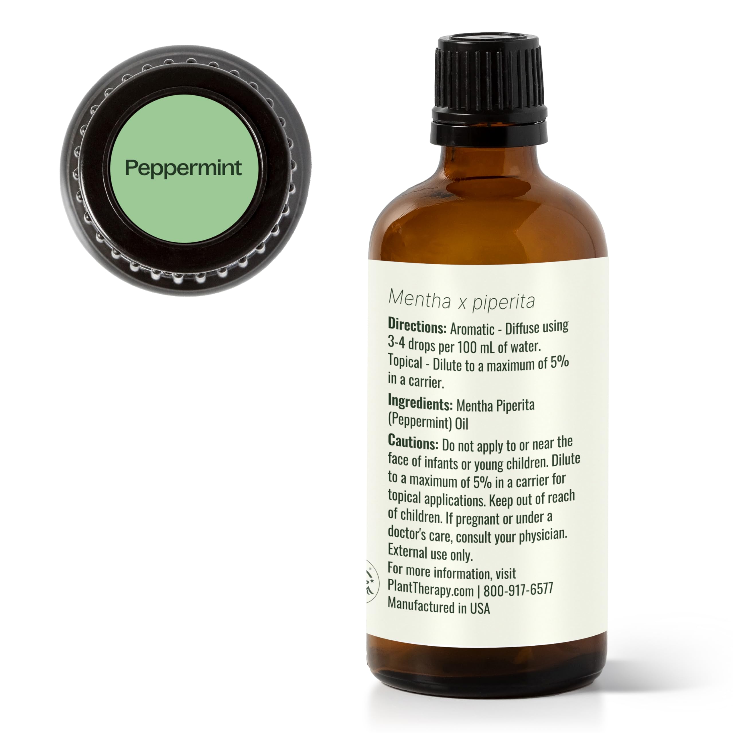 Packaging of Plant Therapy Peppermint Essential Oil 100 mL