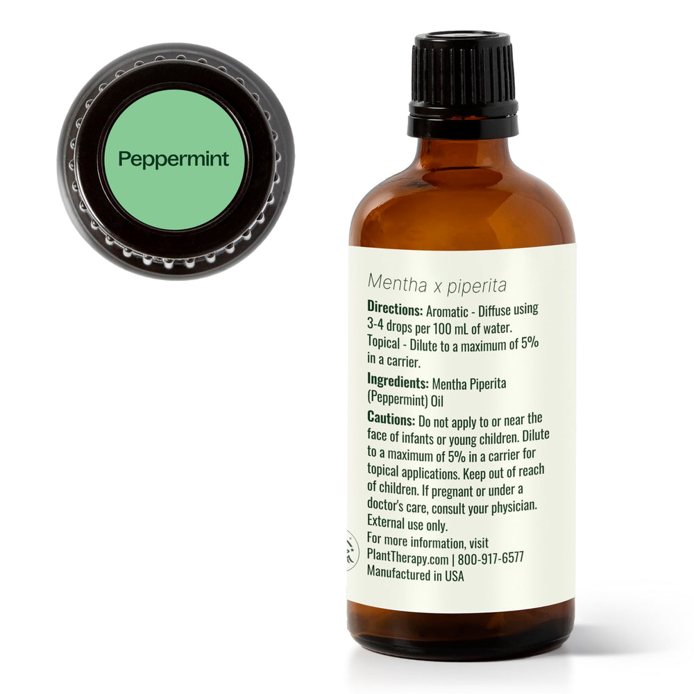 Packaging of Plant Therapy Peppermint Essential Oil 100 mL