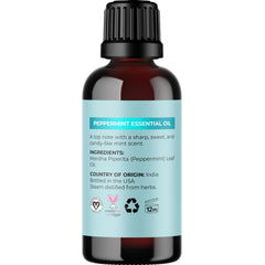 Peppermint essential oil for skincare and glow