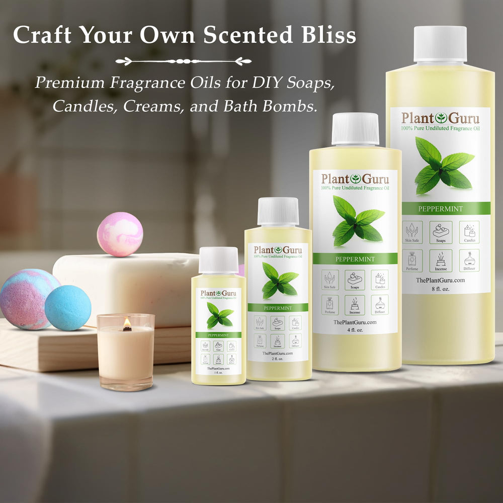 Diffuser-ready peppermint fragrance oil for aromatherapy