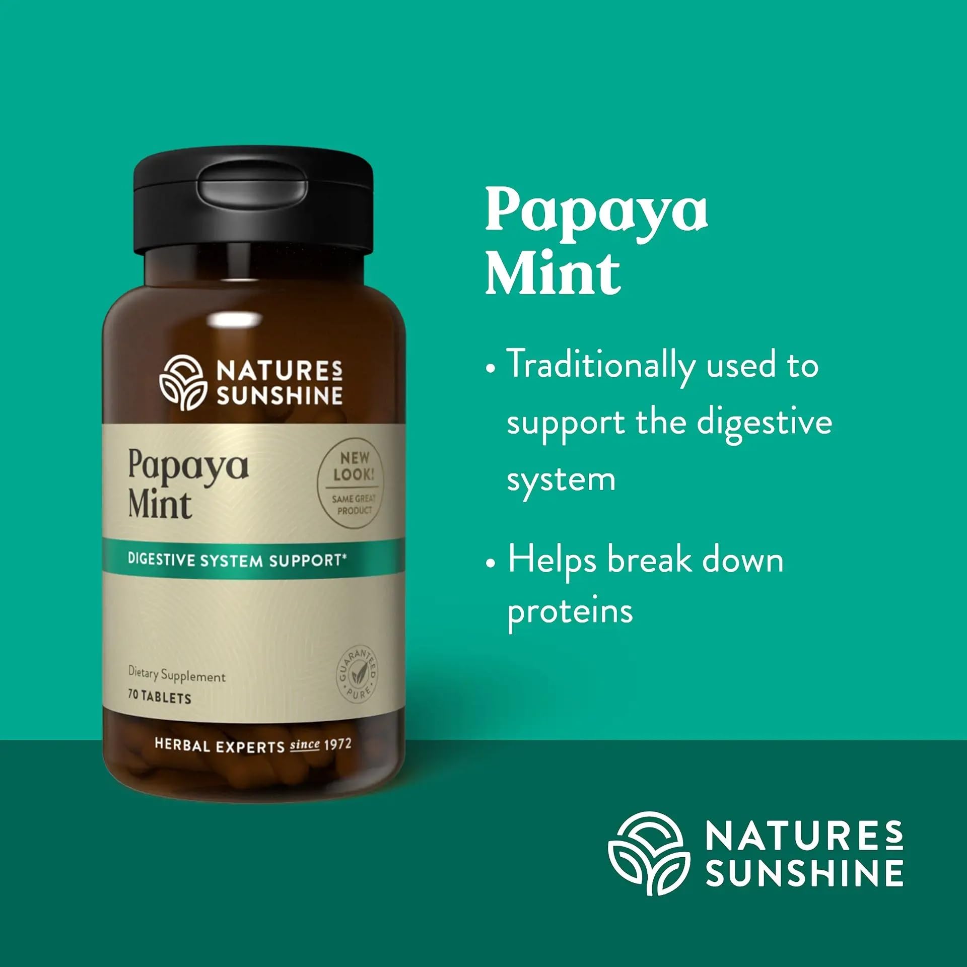 Peppermint leaves for fresh breath in chewable tablets