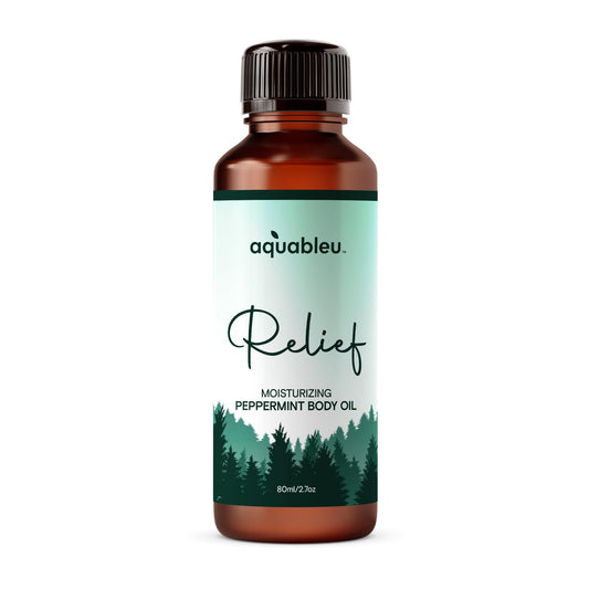 80ml bottle of Relief Peppermint Massage Oil