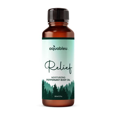 80ml bottle of Relief Peppermint Massage Oil