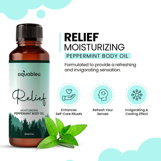 Fresh peppermint leaves and peppermint oil for aromatherapy
