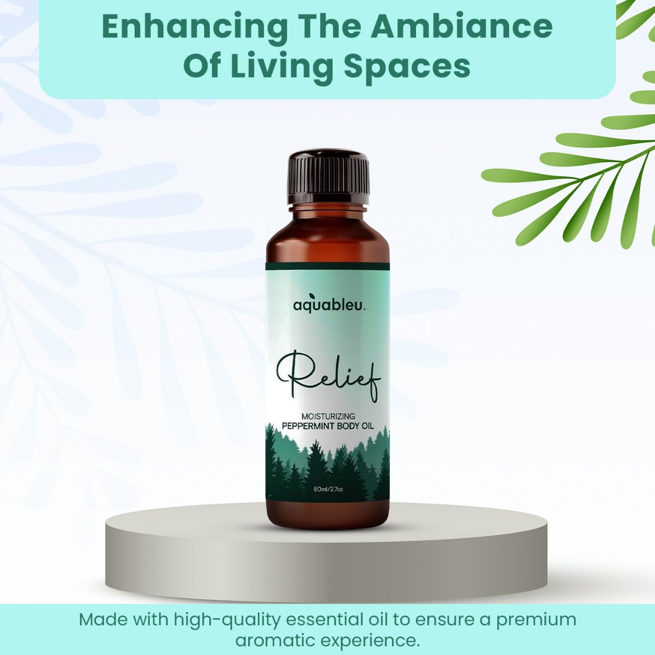 Gift-ready peppermint essential oil blend in elegant packaging