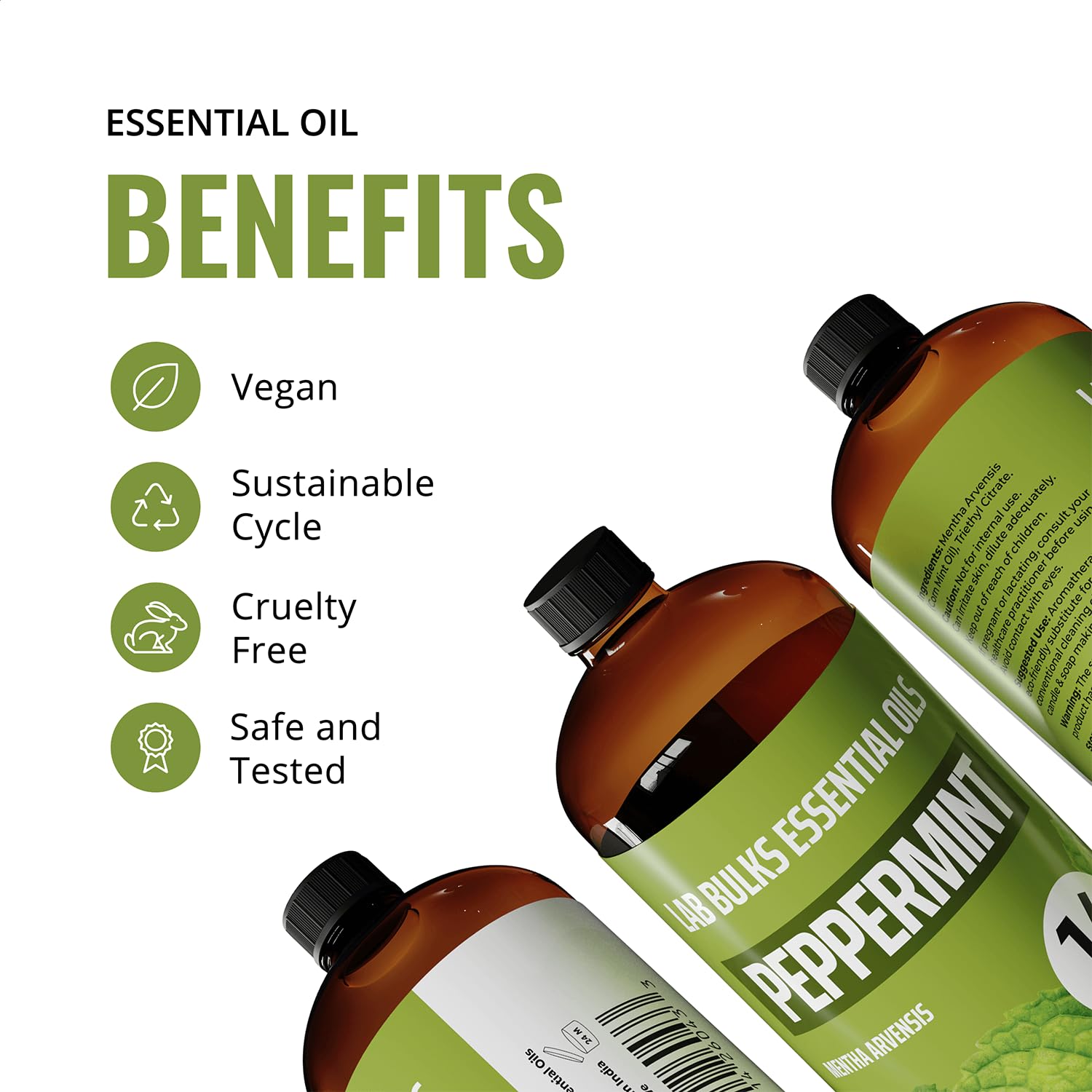 Peppermint essential oil for candle making