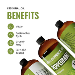 Peppermint essential oil for candle making