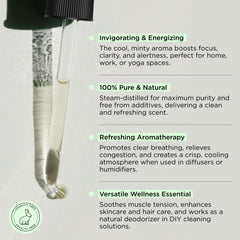 Peppermint essential oil used in diffuser and humidifier