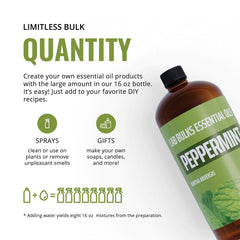 Peppermint oil used for hair growth applications