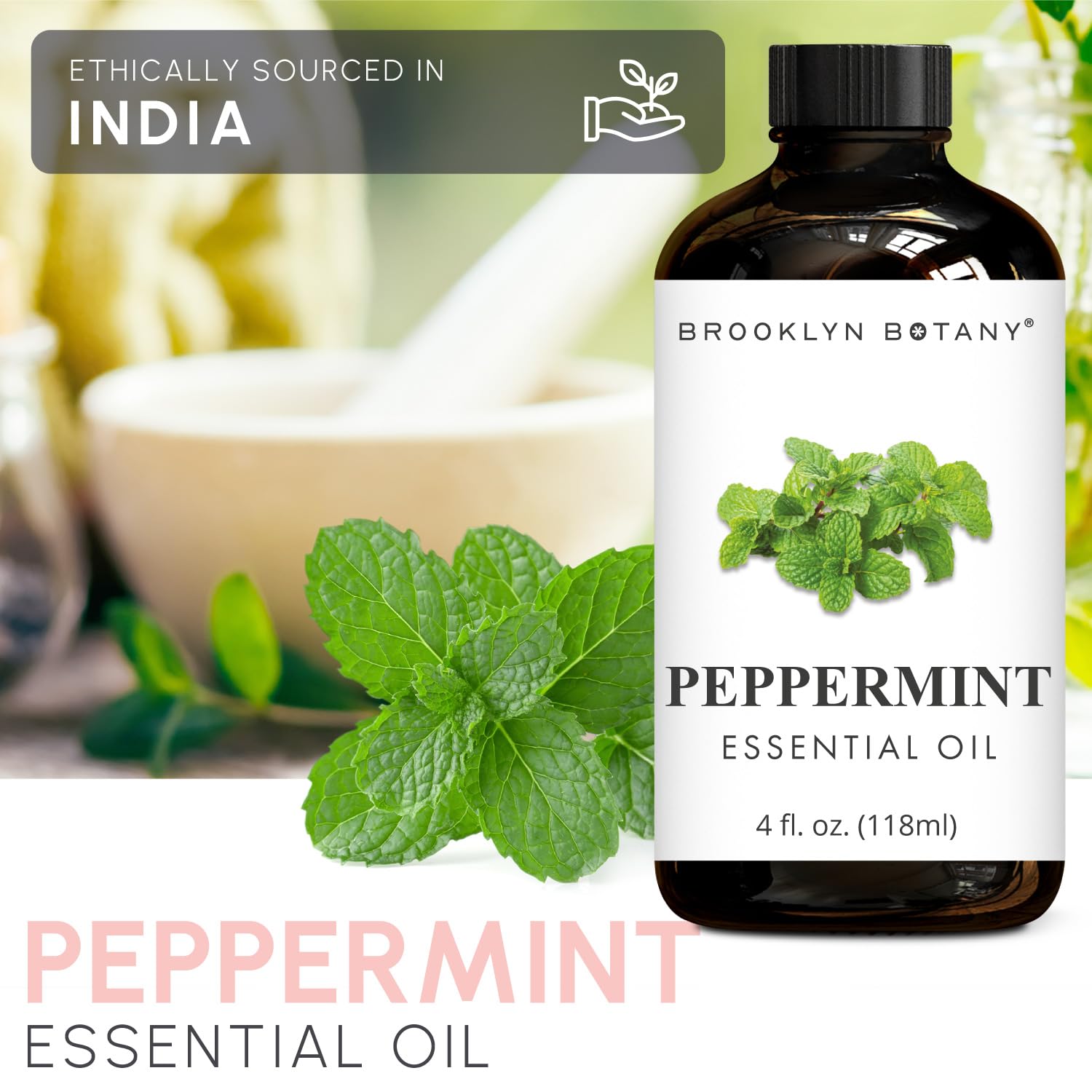 Lab-tested peppermint oil by Brooklyn Botany