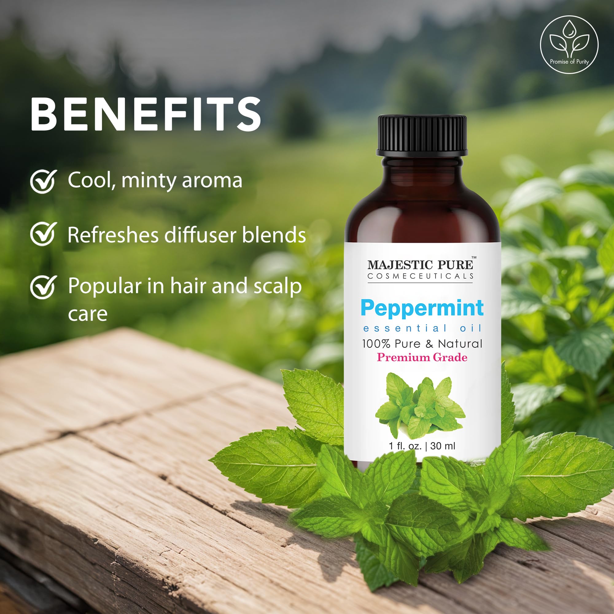 Lab-tested peppermint oil with no fillers or additives